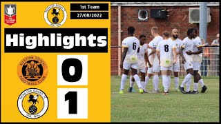 Highlights  Bilston Town Community 01 Racing Club Warwick  Saturday 27th August 2022  FA Vase [upl. by Adiela108]