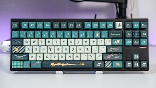 ⌨️ QwertyKeys QK80 — Alpaca MX2A Silent linear lubed typing sounds [upl. by Pessa]