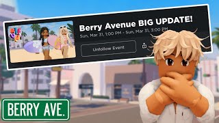 BERRY AVENUE BIG AIRPORT UPDATE EVENT ✈️ [upl. by Wilone174]