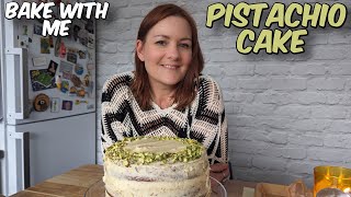 Kels Pistachio Cake  Bake With Me [upl. by Orth]