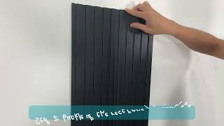 Easy Installation Guide for WPC Soundproof 3D Wall Paneling [upl. by Bainbridge35]