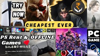 PS5 PS4 amp PC Games at Cheap Price How To Buy PS Digital Games On Rent amp OFFLINE Fake PSN [upl. by Notlil]