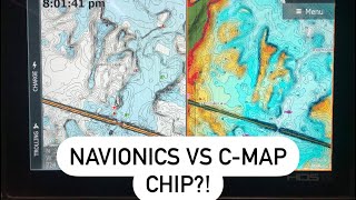 Navionics VS CMap  How Do You Pick Comparing Lake Guntersville Contour Lines amp Settings [upl. by Eluk]