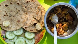 Cooking in nature  Chicken gravy and chapati [upl. by Otreblaug]