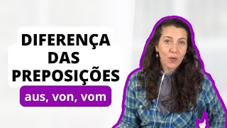 Preposições em alemão  aus von vom Aprenda as diferenças EstudeAlemão ingridlenk preposicoes [upl. by Philpot903]