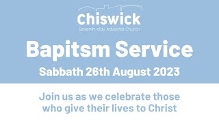 Baptism Service  26th August 2023 [upl. by Aisercal]