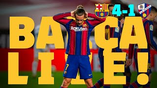 MESSI EQUALS XAVI IN BARÇA GAMES MINGUEZA GOAL ⚽ BARÇA LIVE  BARÇA 4  1 HUESCA [upl. by Urias]