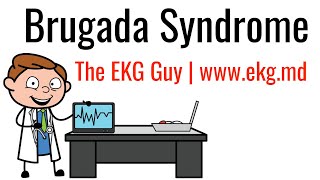 Brugada Syndrome on EKG  ECG l The EKG Guy  wwwekgmd [upl. by Nanji185]