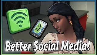 Social Media Mod  The Sims 4 by KawaiiStacie [upl. by Virgilio]