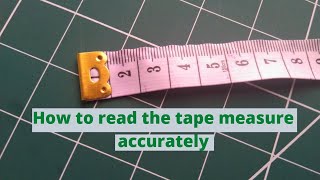 HOW TO Easy way to read the tape measure accurately Centimetres [upl. by Norha]