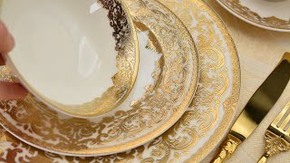 Best Quality bone china dinner sets Factory  KAROSA [upl. by Conchita]