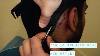 tutorial taglio sfumato uomo [upl. by Laurens]