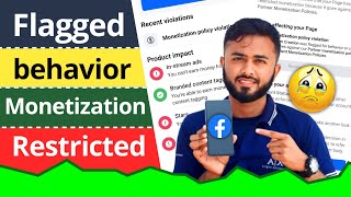 Flagged behavior Monetization restricted।।flagged for behavior or content।।Monetisation impacted [upl. by Elburr944]