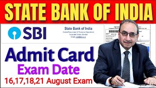 SBI RECRUITMENT ADMIT CARD RELEASED 2024  SBI ADMIT CARD OUT  ADMIT CARD DOWNLOAD SBI BHARTI 2024 [upl. by Frankhouse322]