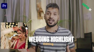 How to Edit Wedding Highlight in Premiere Pro Chapter  01 Cinemagicut [upl. by Lacagnia296]