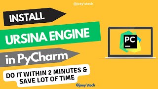 How to install Ursina engine in Pycharm python [upl. by Griffith595]