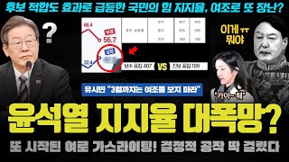 윤석열 필살기 떴다 지지율이 00 역대급 보수 과표집 충격 유시민amp이동형 작가의 예언이 또 적중한 이유 ㅋㅋㅋ [upl. by Atiras]