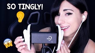 ASMR FIRST TIME USING NEW 3DIO MIC  Ear Massage Ear to Ear Binaural Tapping Whisper [upl. by Eilrac723]