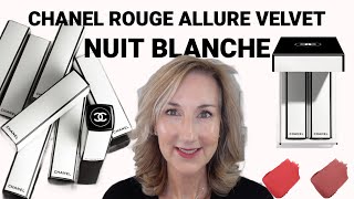 NEW CHANEL ROUGE ALLURE VELVET  NUIT BLANCHE CROFFET  PLUS FULL FACE OF CHANEL [upl. by Mallis]