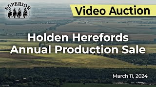 Holden Herefords Annual Production Sale [upl. by Anitsrihc]