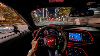 LATE NIGHT HELLCAT REDEYE DRIVE POV 🐈‍⬛ [upl. by Welcome836]