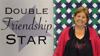 The Double Friendship Star Easy Quilting with Jelly Rolls [upl. by Adiasteb]