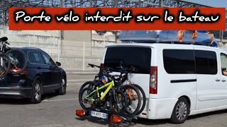 Urgent les portes vélos interdit sur le bateau 🚢 traversée Marseille Alger partager [upl. by Irene]