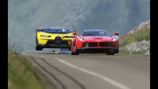 Bugatti Vision GT vs Super Cars at Highlands [upl. by Aeiram]