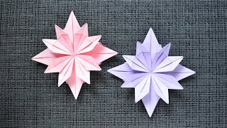 Brilliant Paper FLOWER Origami  Tutorial DIY by ColorMania [upl. by Faubert]