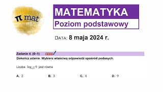 Zadanie 4  matura podstawowa maj 2024 [upl. by Postman120]