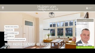 Te koop Mari Andriessenhof 48 Hoorn  Hoekstra en van Eck Makelaars  Méér Makelaar [upl. by Reginald905]