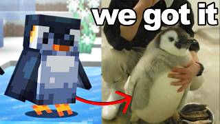 I Got My Brother His Minecraft Penguin in Real Life [upl. by Ilojne]