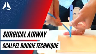 Scalpel bougie technique in CICO emergencies  Airway Management [upl. by Erma]