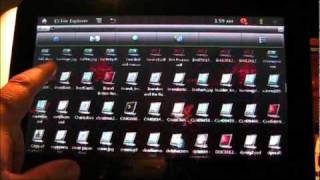 Viewsonic GTablet G Tab GTab GTab TnT Lite 220 ES File Explorer Demo [upl. by Phelips469]