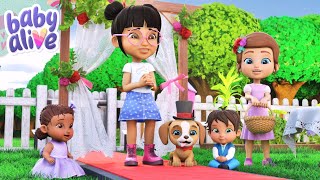 Los Bebés Tienen Una Boda 👰‍♀️ Baby Alive Oficial 🍼 [upl. by Yensehc146]