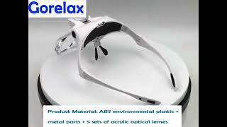 Magnifier Glasses With LED Light Headband Illumination Magnifier Loupe With 5 Lens Magnifying [upl. by Eliot]