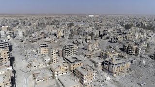 Syria devastation in former Isis stronghold revealed  drone video [upl. by Sauls125]