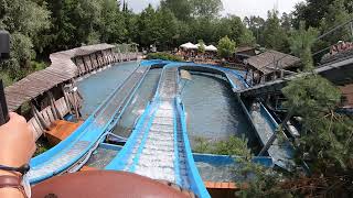 Wildwasserbahn Onride Video Erlebnispark Schloss Thurn 2021 [upl. by Tertias]