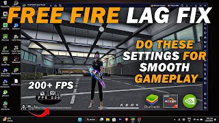 BLUESTACKS Free Fire Lag fix  Get 200 FPS amp Smooth Gameplay In Any Laptop [upl. by Airdnala785]