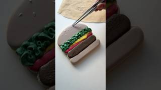 Royal icing recipe linked in my bio🍔 cheeseburger cookiedecorating oddlysatisfying asmr [upl. by Ailema]