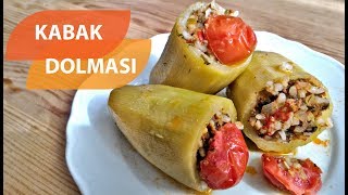 KIYMALI KABAK DOLMASI TARİFİKIYMALI ZEYTİNYAĞLI KABAK DOLMASI NASIL YAPILIR [upl. by Etnahc]