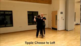 Quickstep Tipple Chasse Combination at a corner to Lock Step [upl. by Icats804]