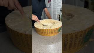 Making pasta in a cheese Wheel [upl. by Epuladaugairam]