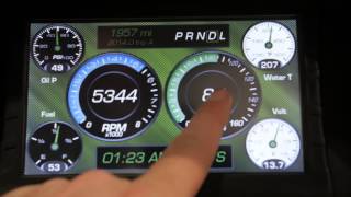 SEMA 2014  Introducing Auto Meters LCD Sportsman Touch Screen Dash [upl. by Sitruk638]