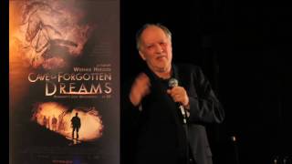 WERNER HERZOG THE CAVE OF FORGOTTEN DREAMS  CINEFAMILY [upl. by Acnalb]