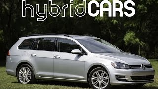 2015 Volkswagen Golf Sportwagen TDI Review – HybridCarscom Review [upl. by Woolcott]