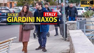 Giardini Naxos Sicily 🇮🇹 Italy  walking tour 4 min [upl. by Herstein]