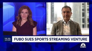 Fubo CEO on suing Disney and Fox Sports cartel hurts customers and competition [upl. by Narrat416]