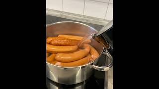 Bockwurst kochen  perfektes Bauarbeiter Frühstück [upl. by Aissirac]