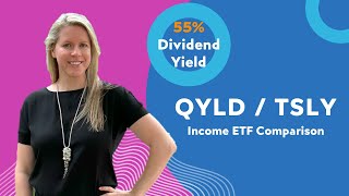 QYLD vs TSLY  Ultra High Yield ETF Review  Which Is a Better Buy dividend JEPI SCHD YieldMax [upl. by Hardin546]